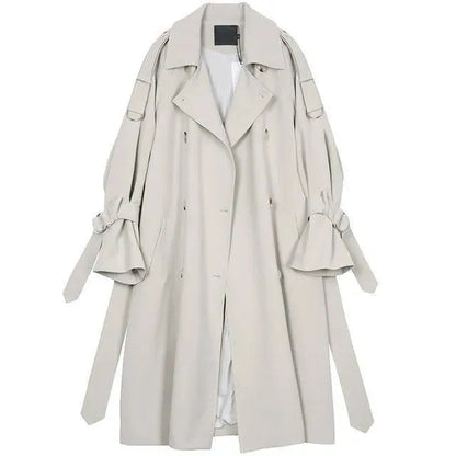 Stylish Women's Long Sleeve Trench Coat