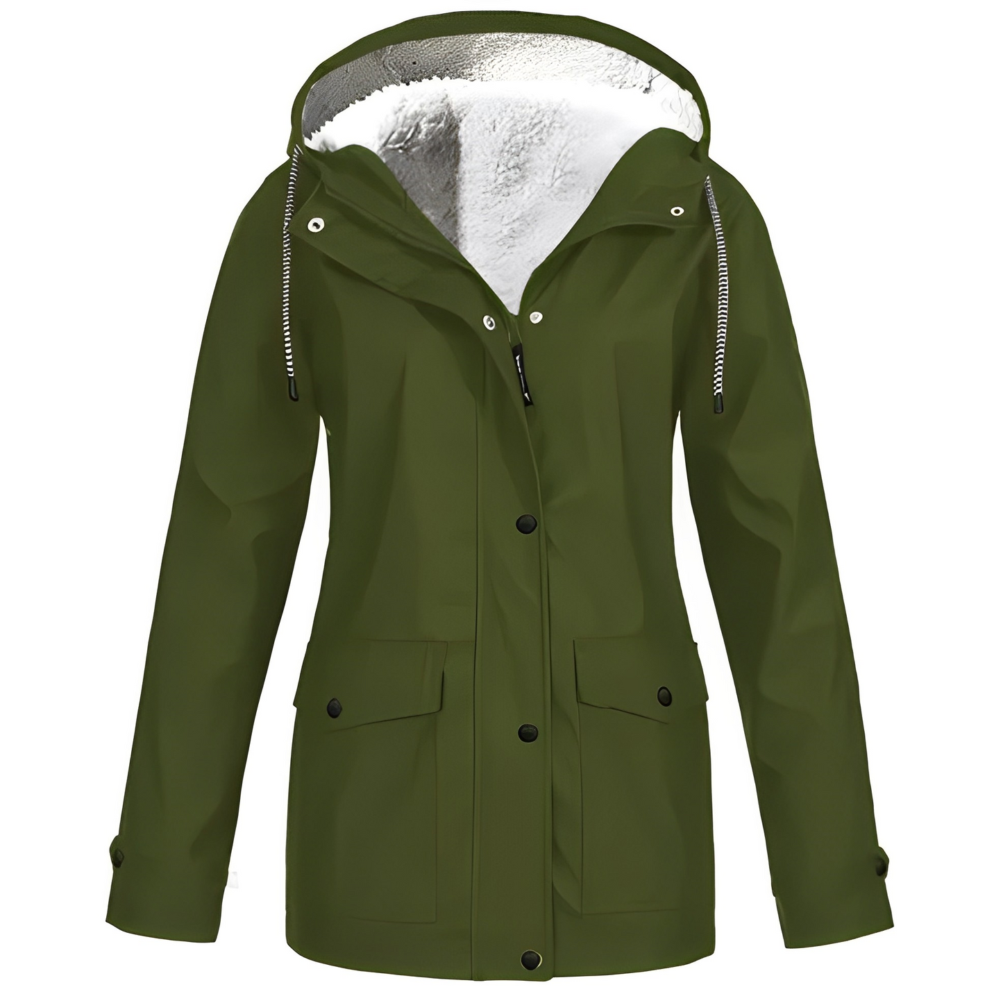 Women's Waterproof Fleece Lined Rain Jacket