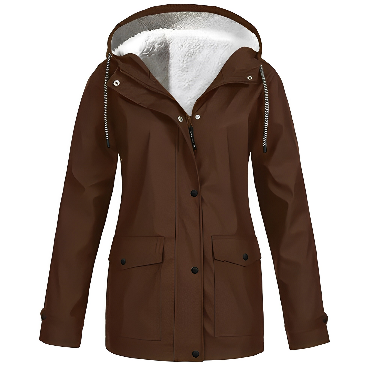 Women's Waterproof Fleece Lined Rain Jacket