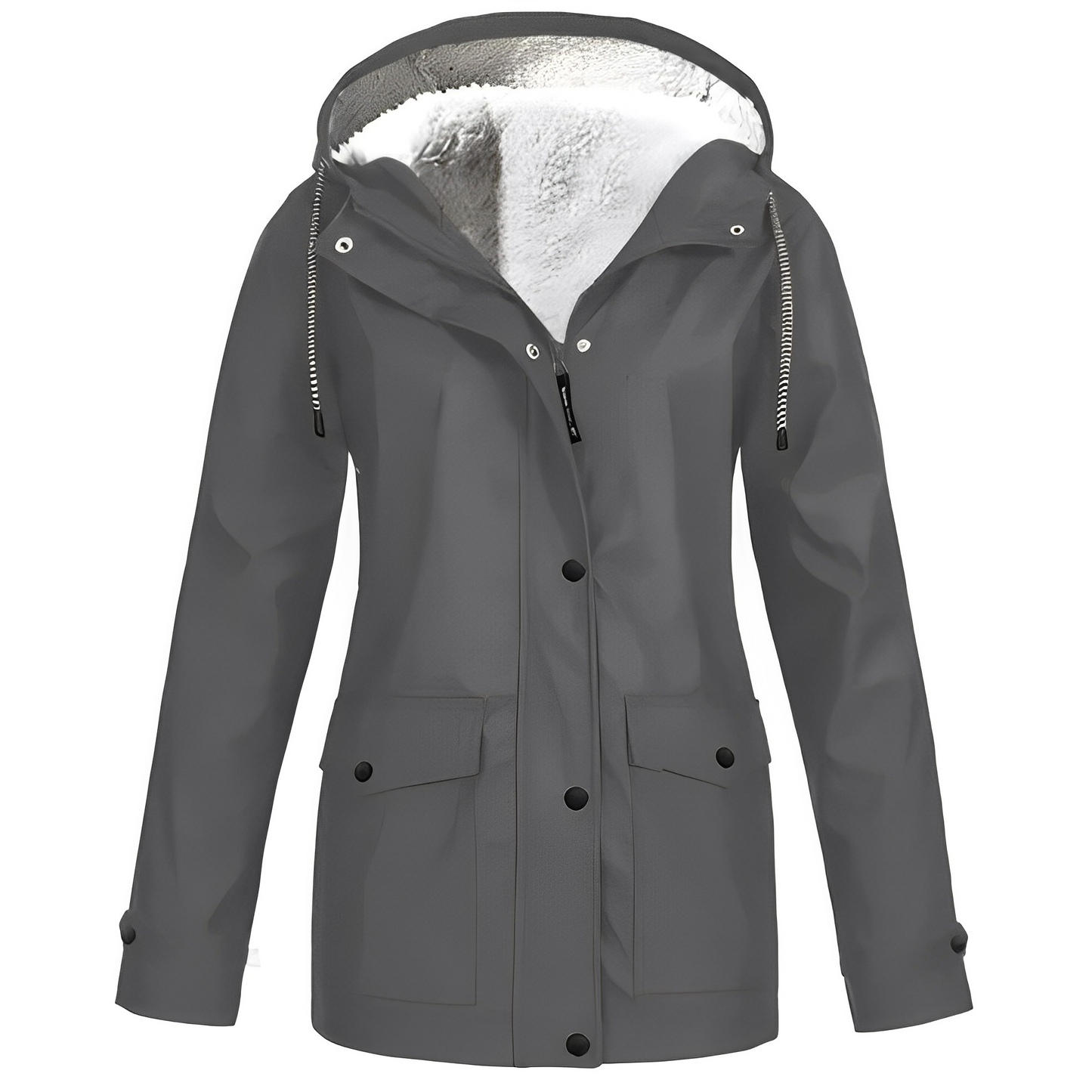 Women's Waterproof Fleece Lined Rain Jacket