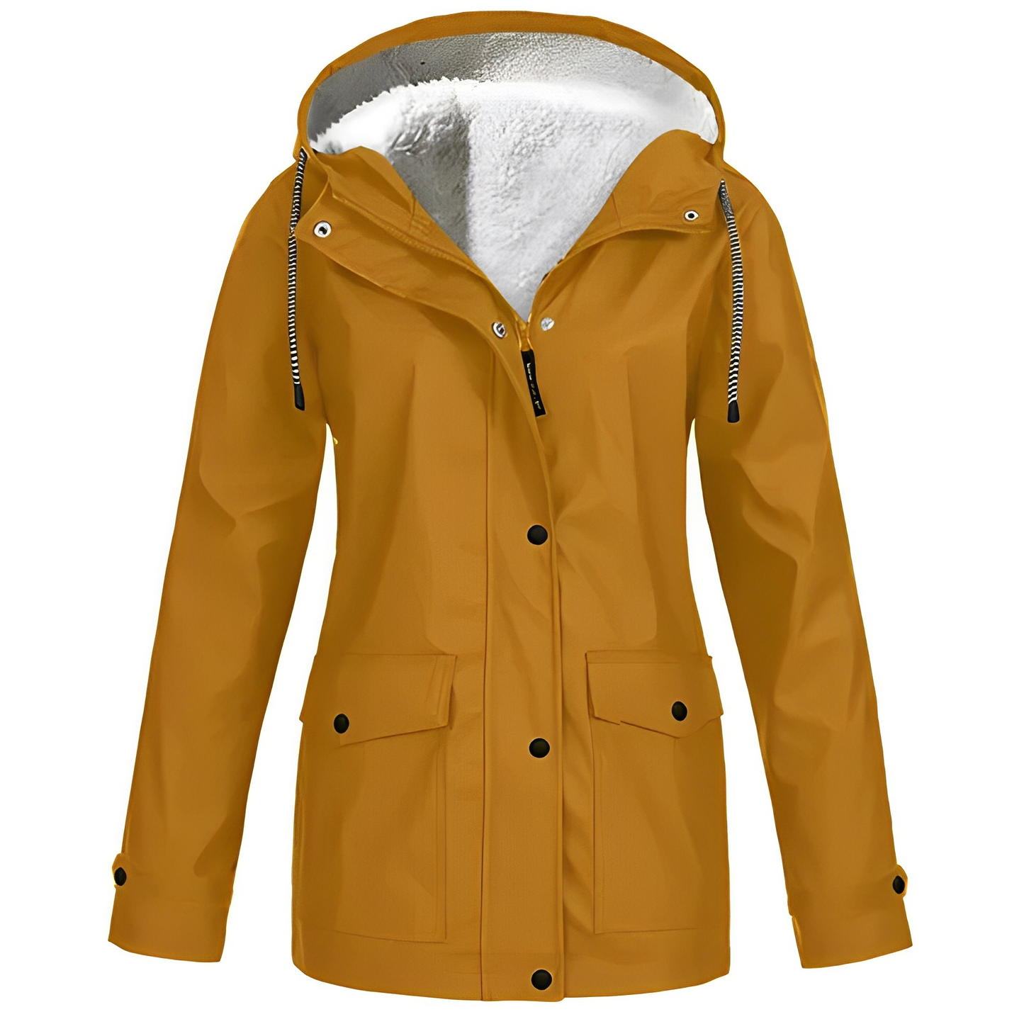 Women's Waterproof Fleece Lined Rain Jacket
