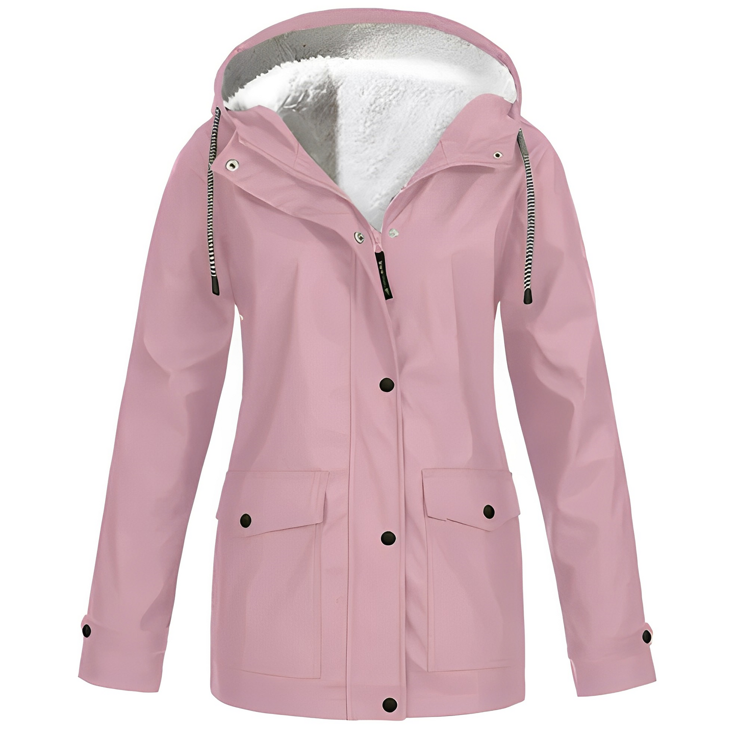 Women's Waterproof Fleece Lined Rain Jacket