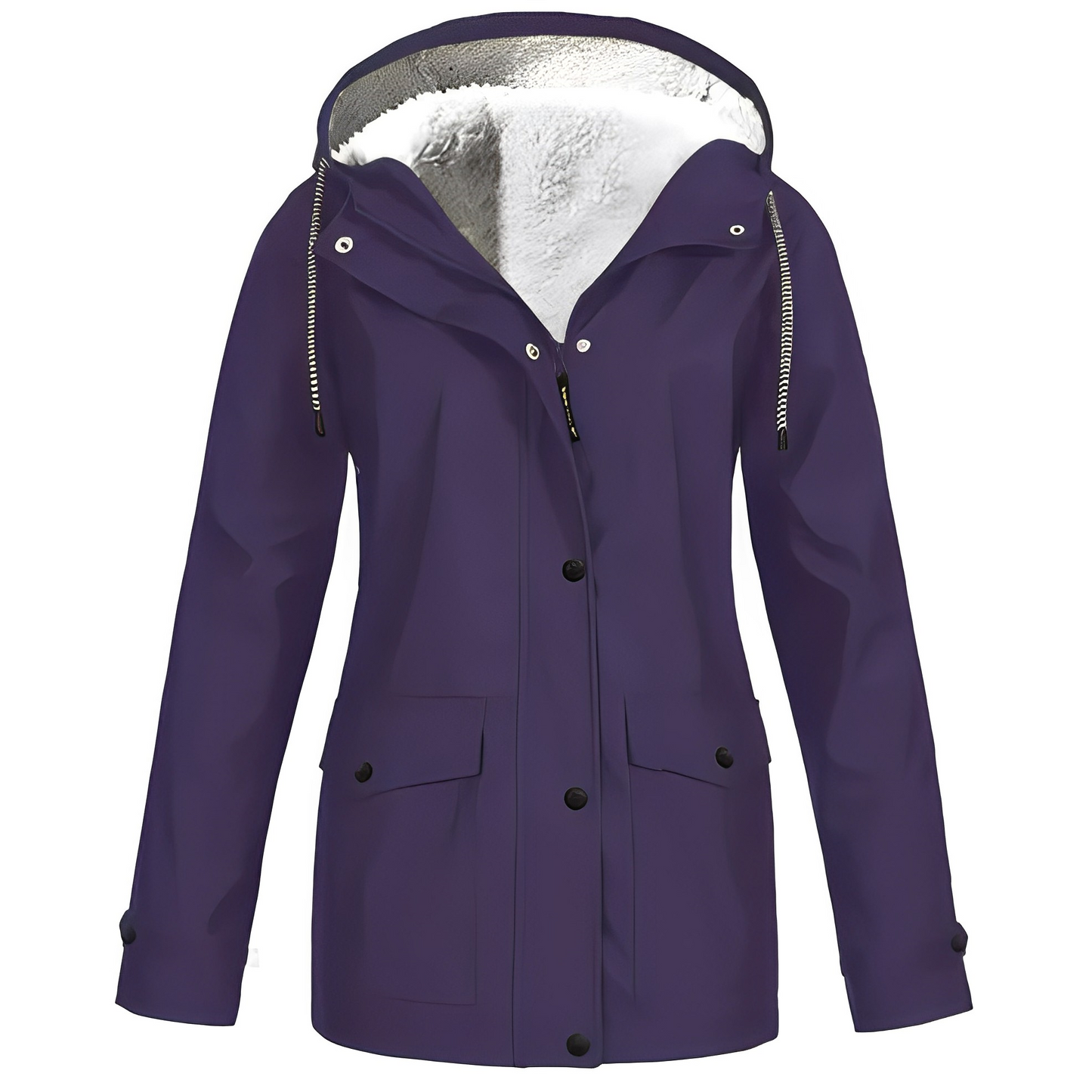Women's Waterproof Fleece Lined Rain Jacket