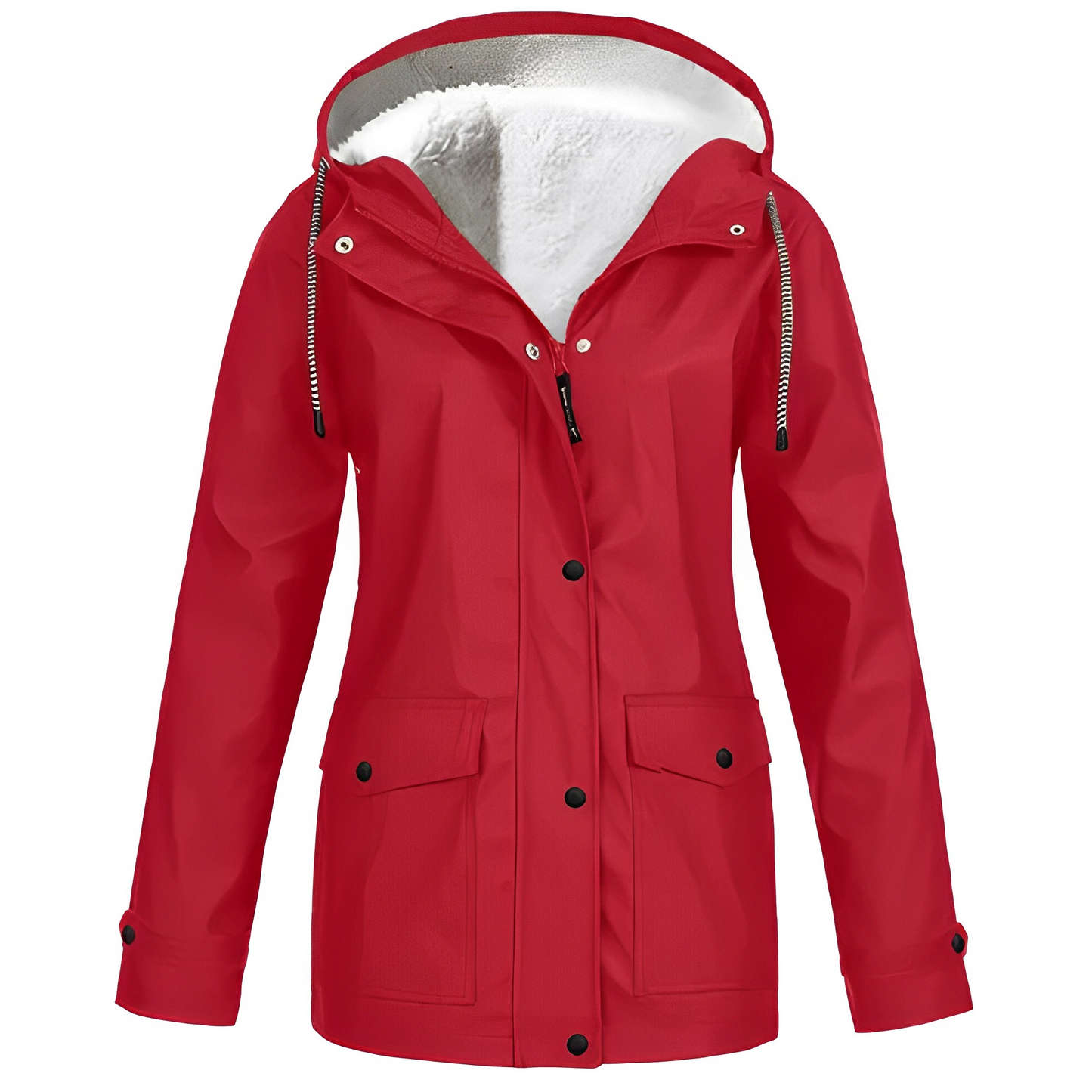 Women's Waterproof Fleece Lined Rain Jacket