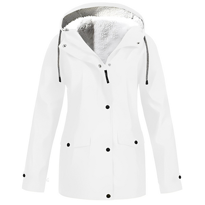 Women's Waterproof Fleece Lined Rain Jacket