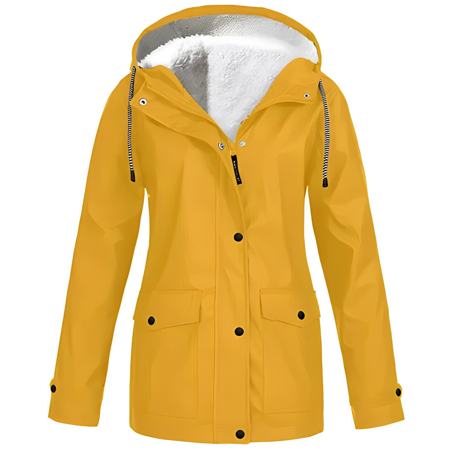 Women's Waterproof Fleece Lined Rain Jacket