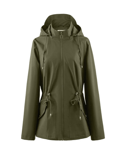 Waterproof Women's Coat Spring Autumn Hooded