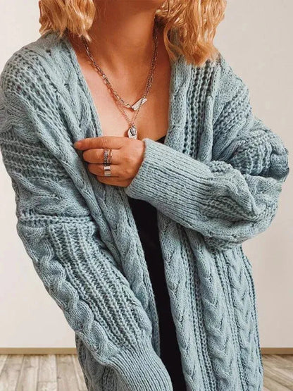 Cozy Knit Cardigan Women's Sweater