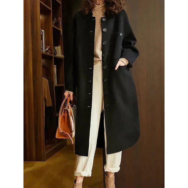 Elegant Women's Long Coat Comfortable