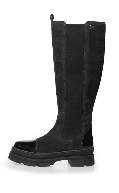 Elegant Leather Boots Brown Classic