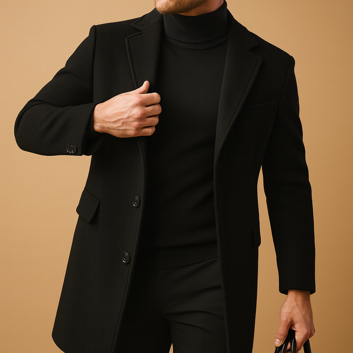 Herren Wintermantel Lang &amp; Warm - IdealeKleiden