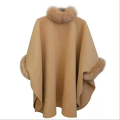 Stylish Women's Fur Coat Elegant Long