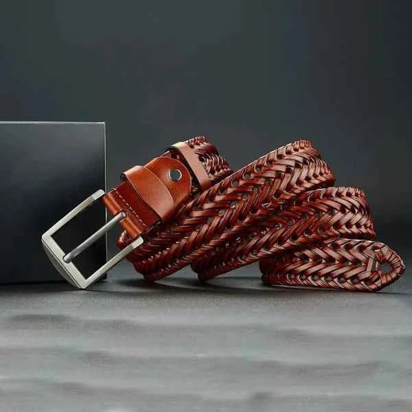Men's Leather Belt Genuine Leather Look