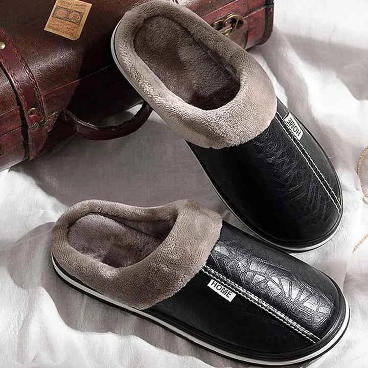 Bequeme Herren Hausschuhe Warm - IdealeKleiden