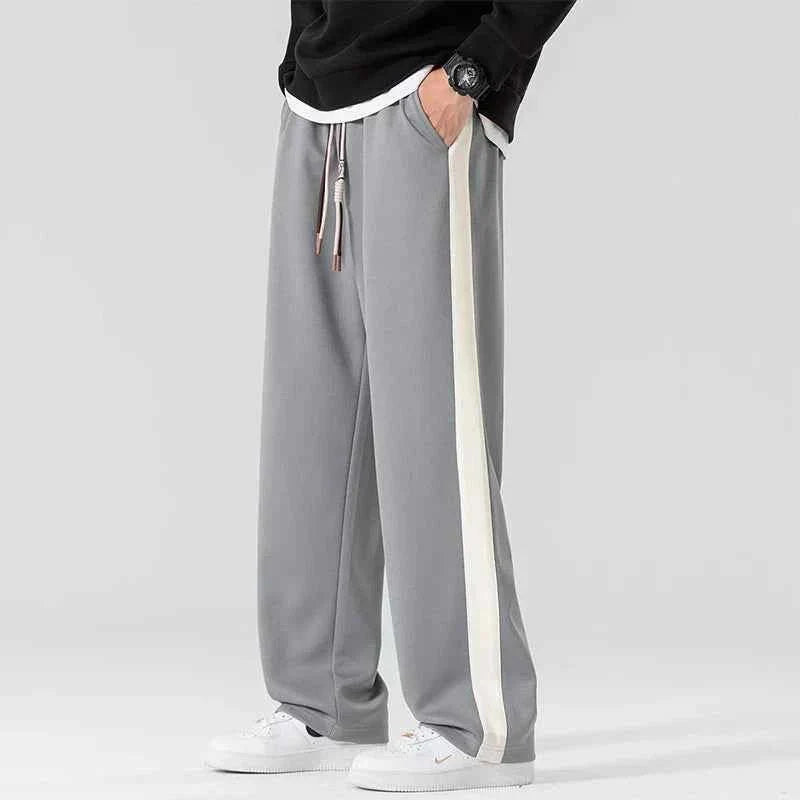 Men's Sporty Jogging Pants Stripe Design