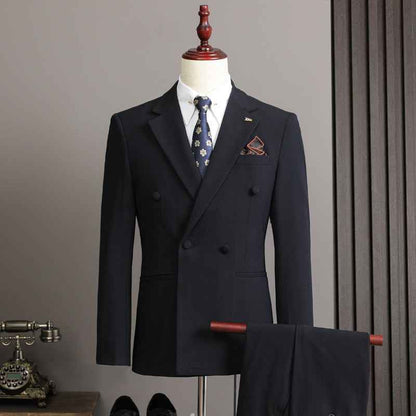 Men's Striped Suit Modern Cut