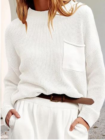 Stylischer Frauenpullover Winter