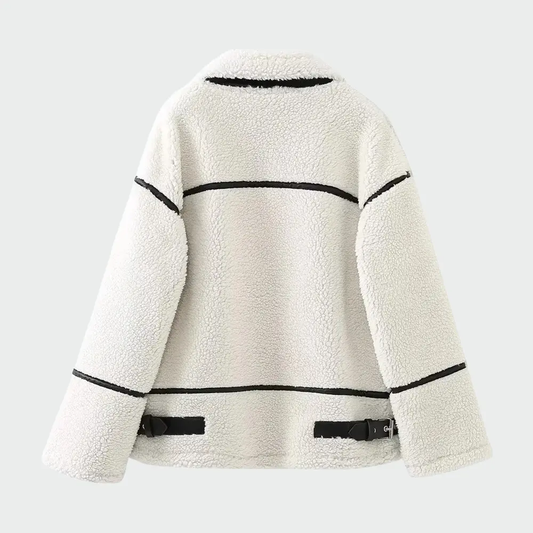 Stylische Faux-Fur-Jacke Damen - IdealeKleiden
