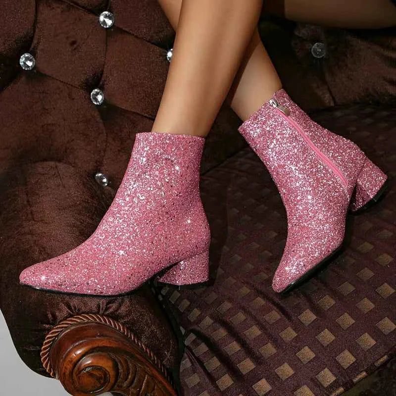 Glitter Boots for Women
