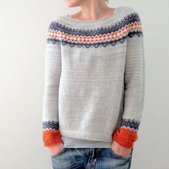 Women's Scarf Retro Sweater Women