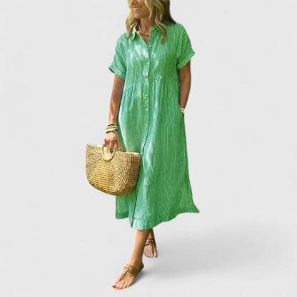 Women's Summer Dress Striped Look