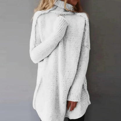 Hand-knitted Cable Sweater for Women