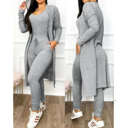 Women's 3-Piece Lounge Set with Jacket Comfort