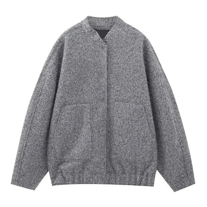 Oversized Fluffy Jacket with Pockets for Women