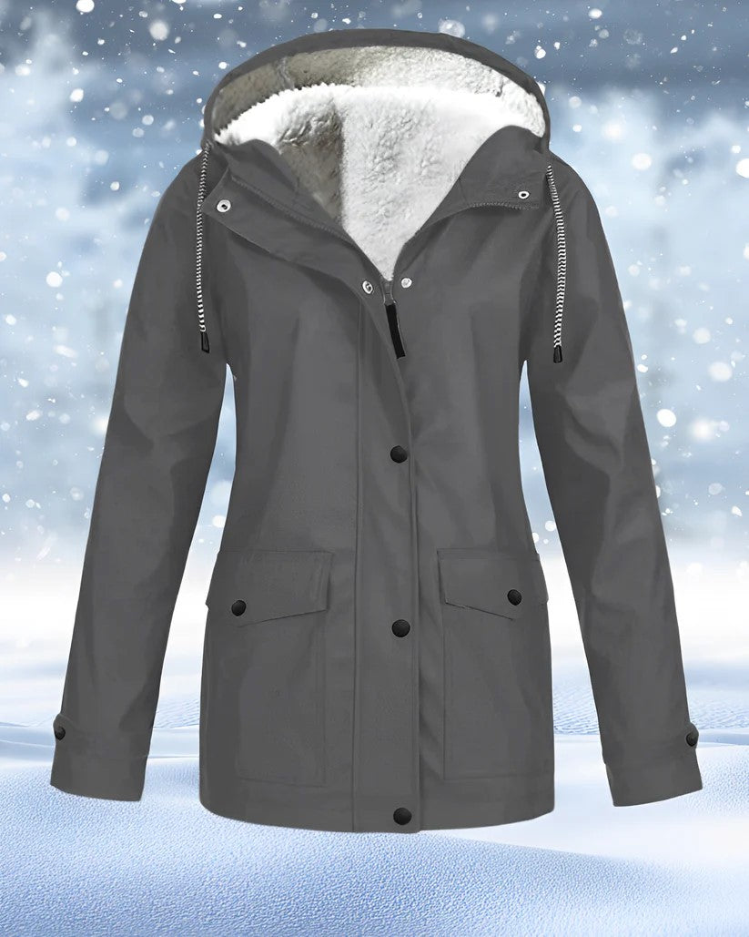 Winter Parka Jacket Faux Fur Lined Warm Insulated