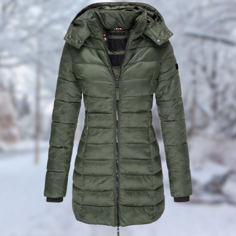 Stylish Women's Mid-Length Winter Jacket