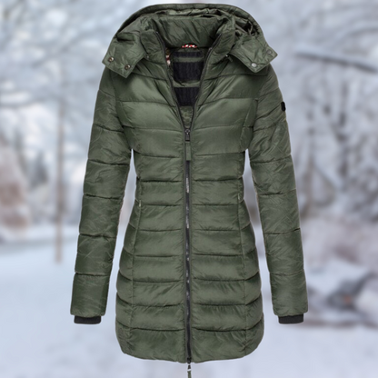 Stylish Women's Mid-Length Winter Jacket