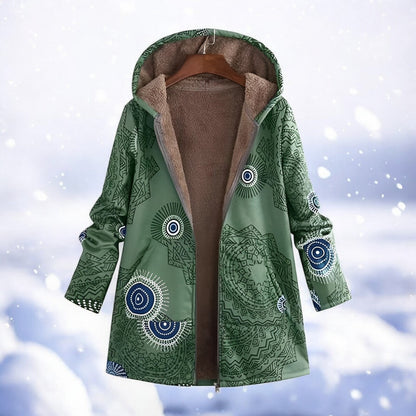 Women's Red Warm Winter Parka