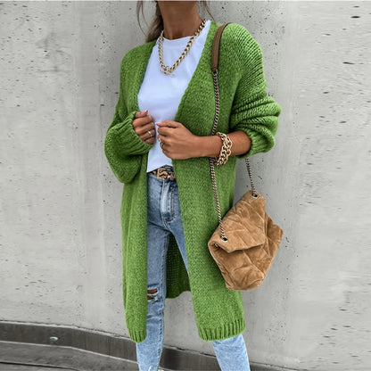 Elegante Damenjacke Kaschmir Warm & Lang für Herbst/Winter