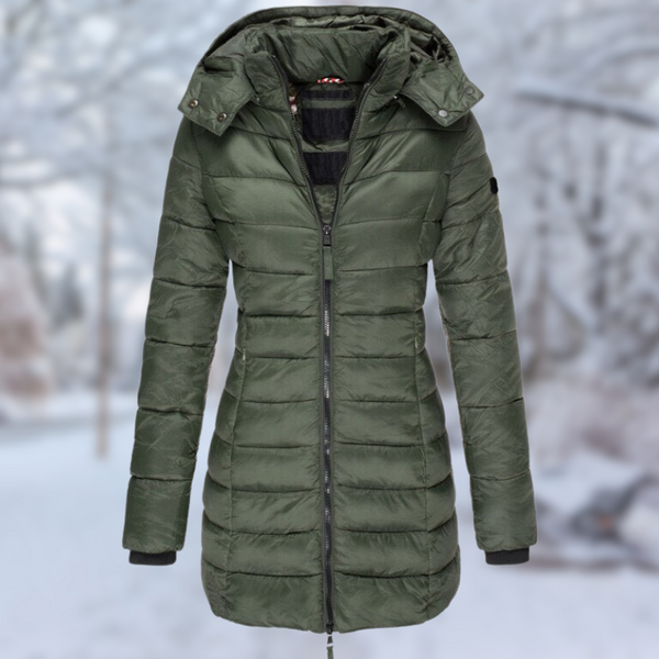 Elegant Mid-Length Women's Winter Coat