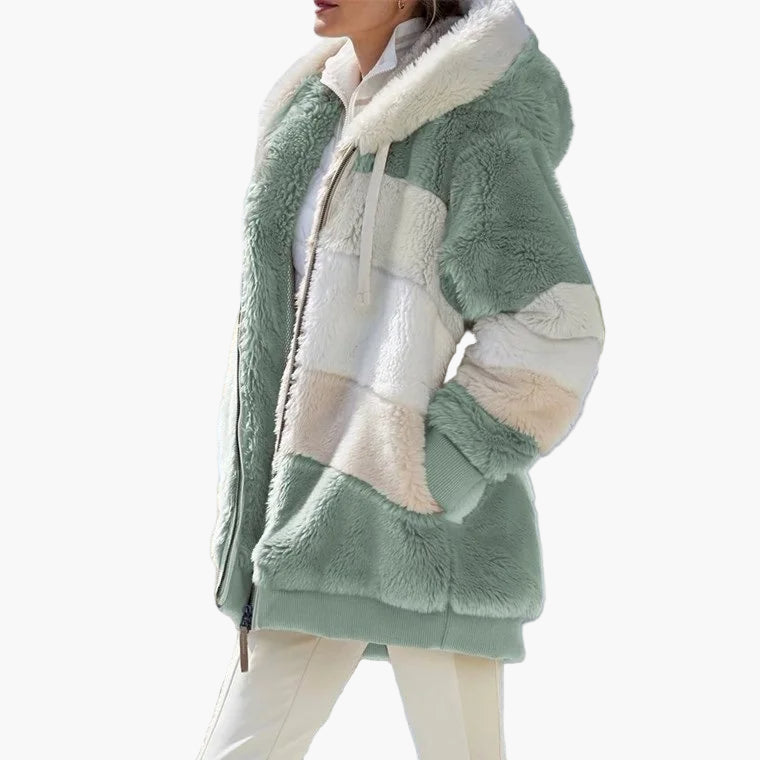 Stylish Winter Jacket Stripe Pattern