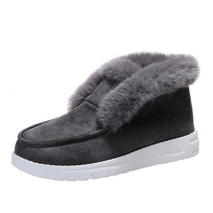 Warm Winter Moccasins - Suede Slippers with Soft Fur Lining