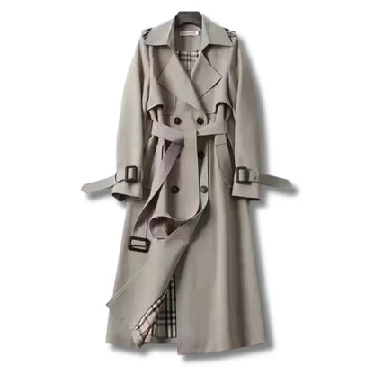 Damen Trenchcoat Elegent mit Gürtel Winter