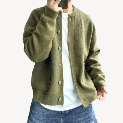 Men's Classic Woolly Button-Up Cardigan