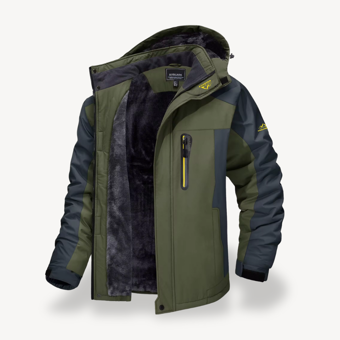 Men's Waterproof Outdoor Winter Fleece Jacket