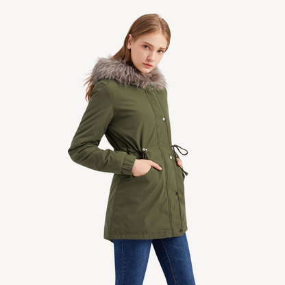 Women's Faux Fur Parka Winter Jacket