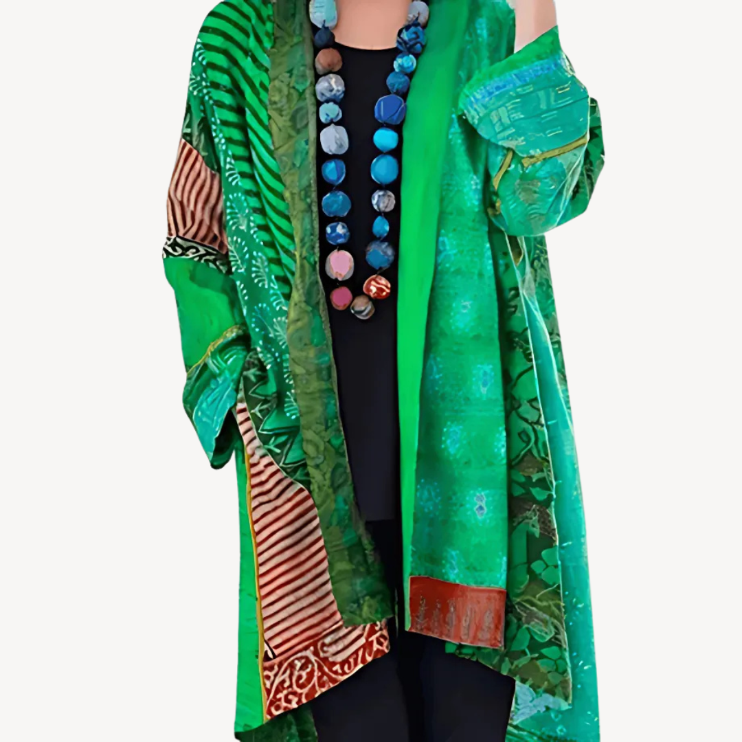 Stylish Kimono Cardigan for Women, Modern Patterned