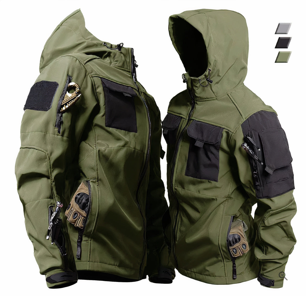 Men's Tactical Outdoor Hooded Jacket