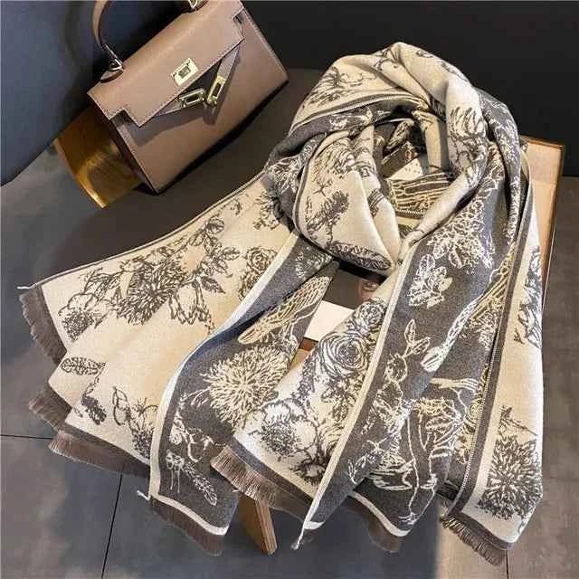 Large Wool Scarf Warm