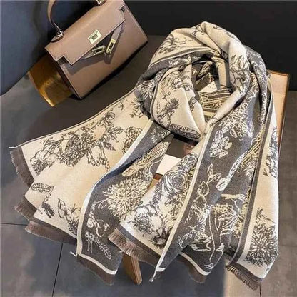 Large Wool Scarf Warm