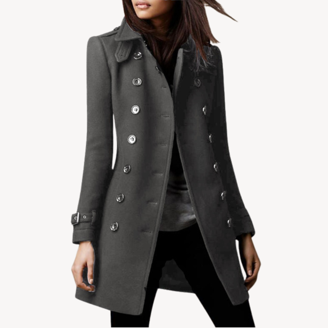 Damen Wollmantel Elegant Kurz