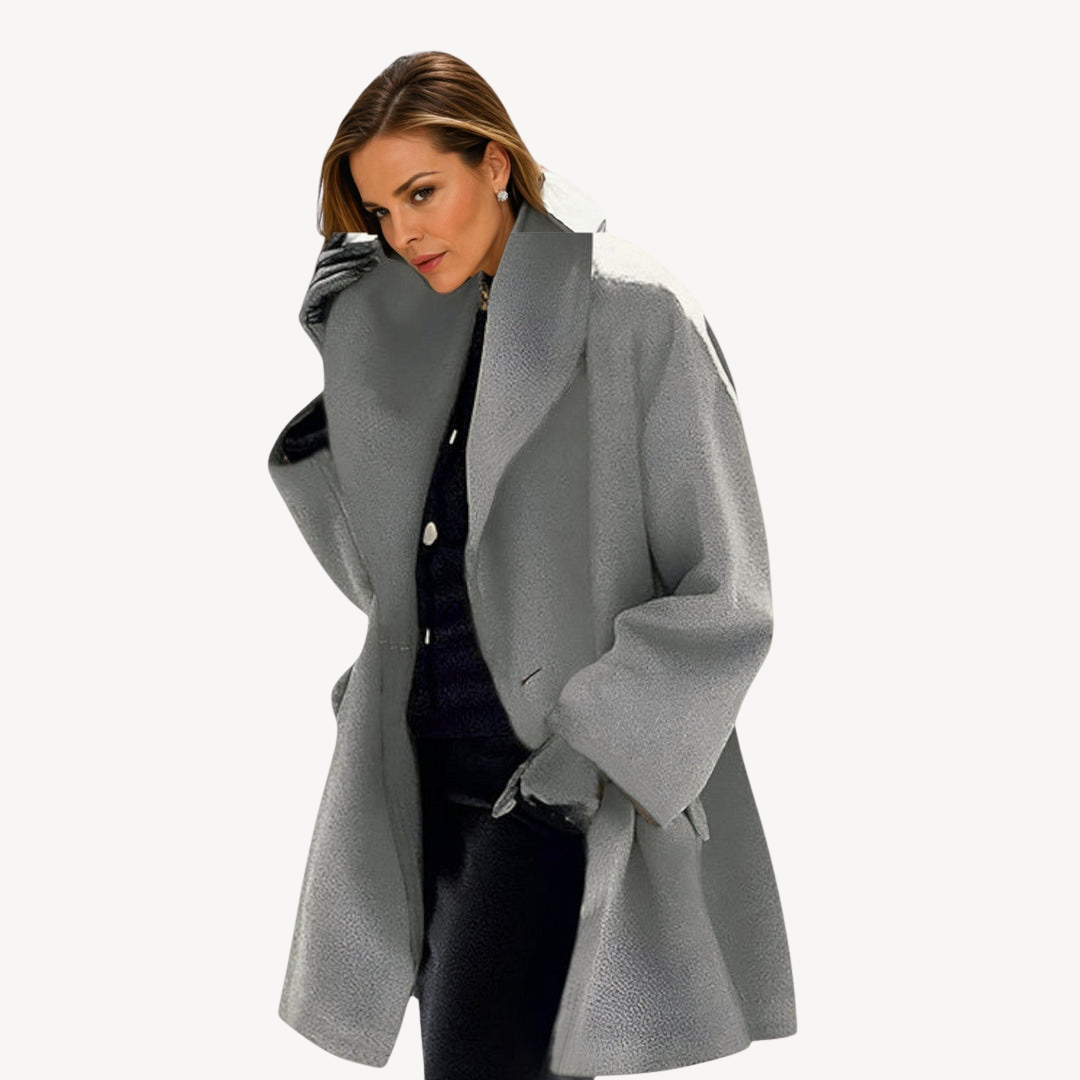Women's Plus Size Wool Coat Elegance