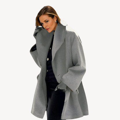 Women's Plus Size Wool Coat Elegance