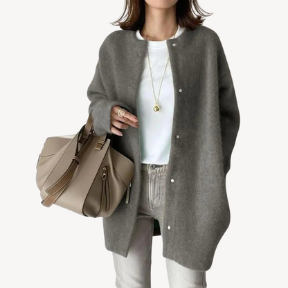 Elegant Women's Cardigan Wool Cardigan with Buttons