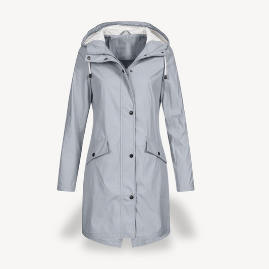 Wasserdichte Damenjacke Kapuzenparka Regenjacke - IdealeKleiden