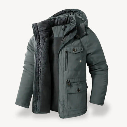 Men's Winter Jacket Durable Fleece Insulation